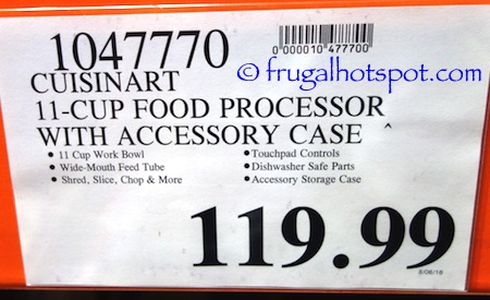 Cuisinart Elemental 11-Cup Food Processor Costco Price | Frugal Hotspot