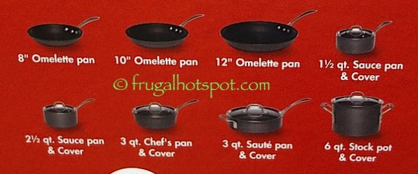 Calphalon Commercial Nonstick 13-Piece Cookware Set at Costco