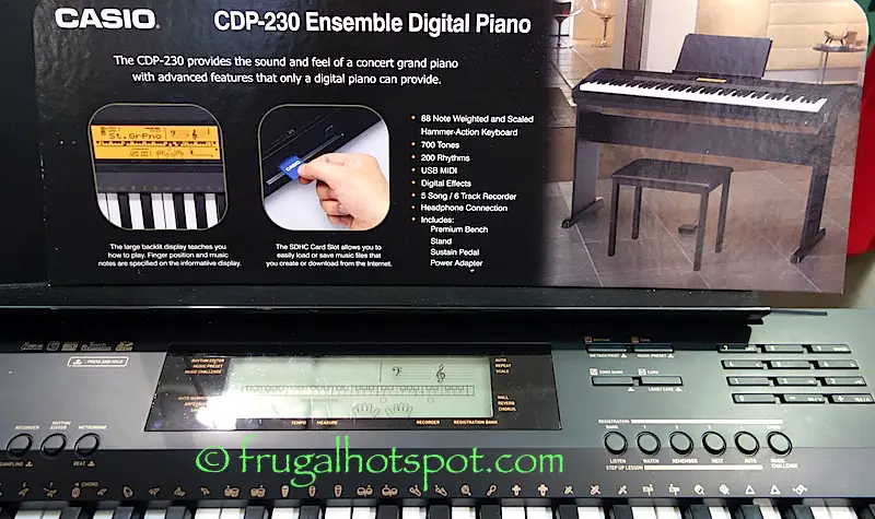 Casio CDP-230 Ensemble Digital Piano Costco | Frugal Hotspot