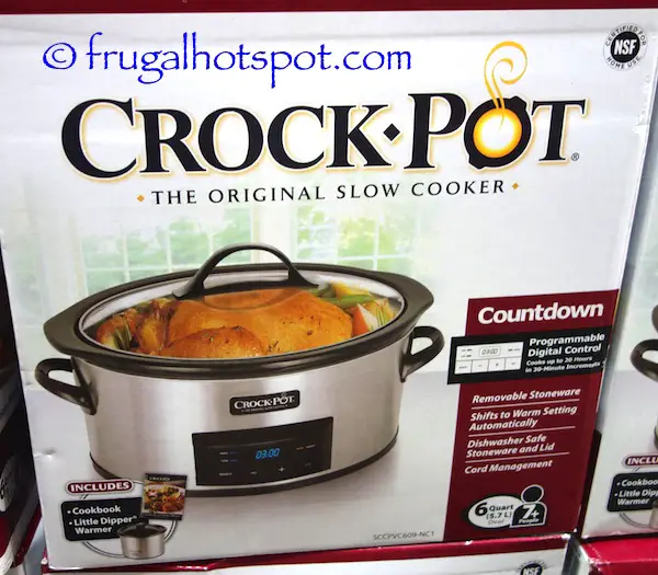 Crock-Pot 6-Quart Slow Cooker with Bonus Little Dipper Costco | Frugal Hotspot