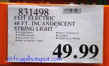 Feit Electric String Lights Costco Price | Frugal Hotspot