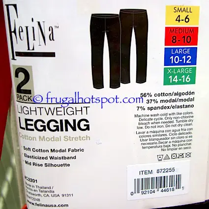 Felina Ladies Lightweight Legging 2-Pack Costco | Frugal Hotspot