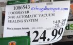 FoodSaver 5480 Automatic Vacuum Sealing System. Costco Price