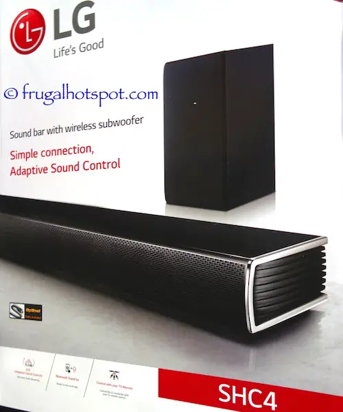 LG SHC4 2.1 Channel Sound Bar with Wireless Subwoofer Costco | Frugal Hotspot