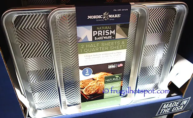 Nordic Ware Natural Prism Bakeware 3-Piece Baking Sheets Costco | Frugal Hotspot