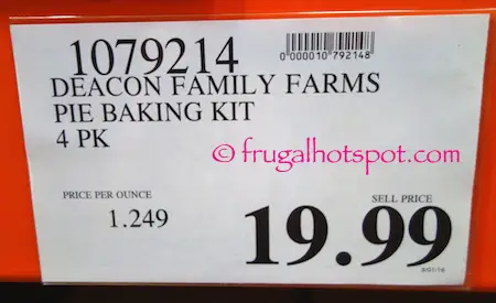 Deacon Family Farms Pie Baking Kit Costco Price | Frugal Hotspot