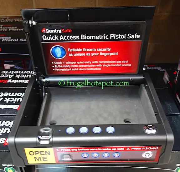 Sentry Safe Quick Access Biometric Pistol Safe Costco | Frugal Hotspot