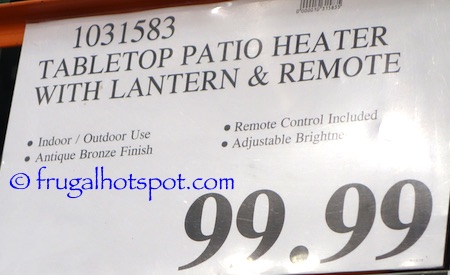 PowerHeat Tabletop Electric Lantern Heater Costco Price | Frugal Hotspot