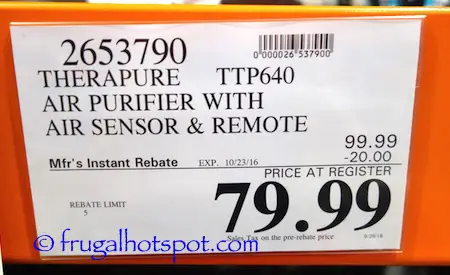 Envion Therapure TPP640S Air Purifier Costco Price | Frugal Hotspot