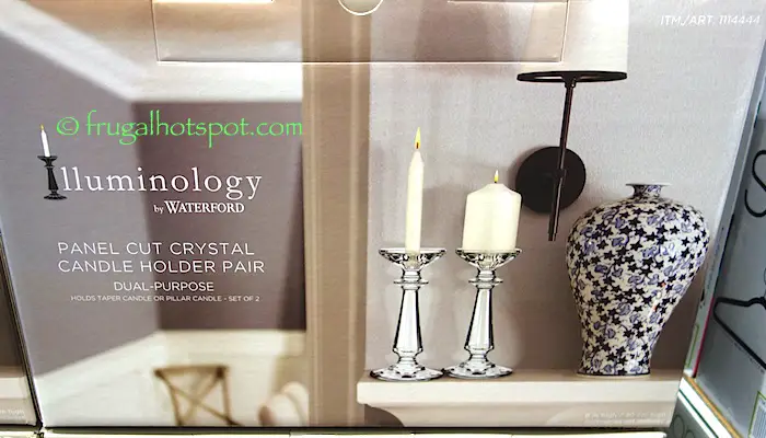 Illuminology by Waterford Crystal Candle Holder 2-Piece Costco | Frugal Hotspot