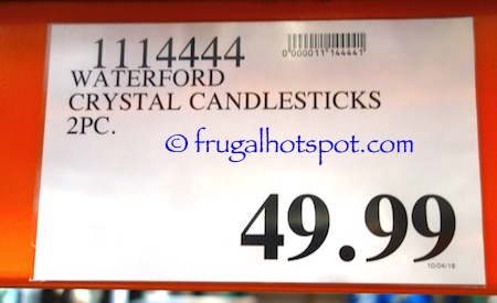 Illuminology by Waterford Crystal Candle Holder 2-Piece Costco | Frugal Hotspot