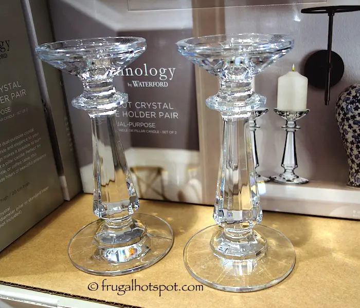 Illuminology by Waterford Crystal Candle Holder 2-Piece Costco | Frugal Hotspot