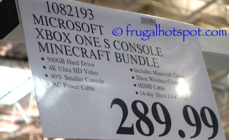 Xbox One Minecraft Bundle Costco Price | Frugal Hotspot