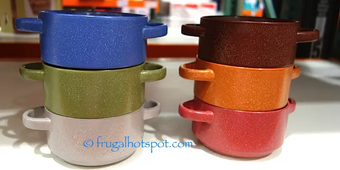 Gourmet Basics by Mikasa Braylin Set of 6 Stackable Stoneware Bowls Costco | Frugal Hotspot