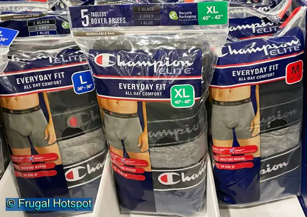 Champion Elite Men's Boxer Briefs 5 Pack | Costco