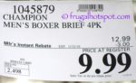 Costco Sale Price: Champion Men's Boxer Brief 4-Pack Costco Sale Price: Champion Men's Boxer Brief 4-Pack