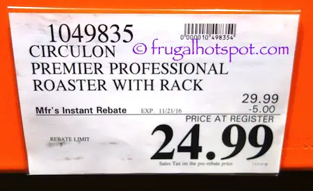 Circulon Premier Professional Roaster with Rack Costco Price | Frugal Hotspot