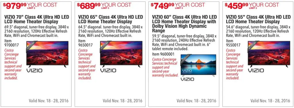 Costco Pre-Black Friday Holiday Sale: November 18 - 28, 2016. Prices Listed. | Frugal Hotspot | Page 