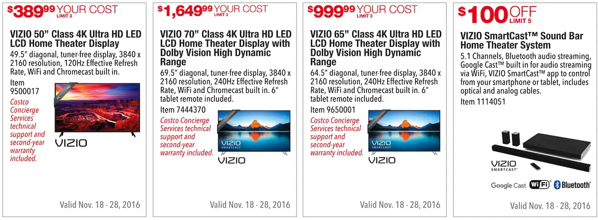 Costco Pre-Black Friday Holiday Sale: November 18 - 28, 2016. Prices Listed. | Frugal Hotspot | Page 2