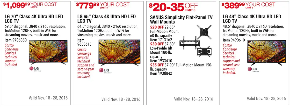 Costco Pre-Black Friday Holiday Sale: November 18 - 28, 2016. Prices Listed. | Frugal Hotspot | Page 7