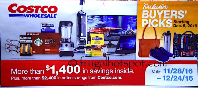 Costco Coupon Book: November 28, 2016 – December 24, 2016. Prices Listed. | Frugal Hotspot