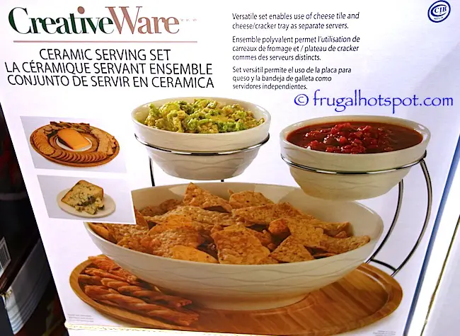 CreativeWare Ceramic Serving Set Costco | Frugal Hotspot