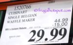 Costco Sale Price: Cuisinart Belgian Waffle Maker