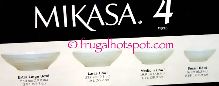 Mikasa "Swirl" 4-Piece Bone China Serving Bowl Set Costco | Frugal Hotspot