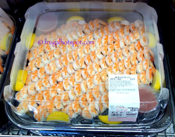 Shrimp Platter with Cocktail Sauce (serves 20-24) Costco | Frugal Hotspot