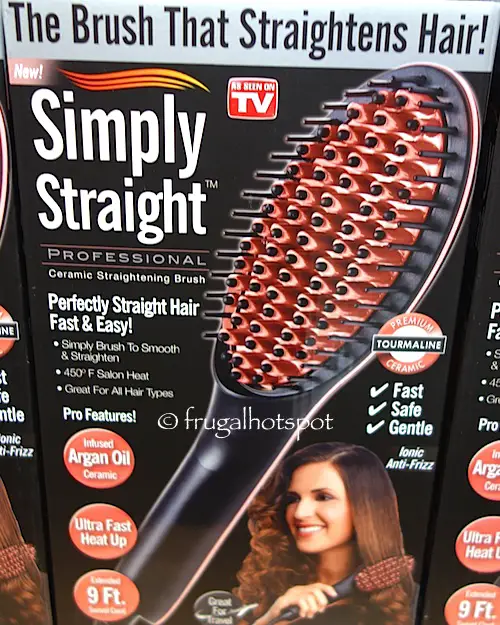 Simply Straight Professional Ceramic Straightening Brush Costco | Frugal Hotspot