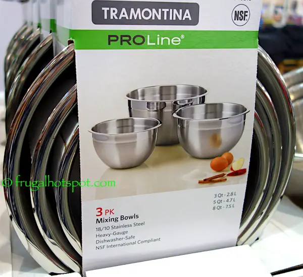 Tramontina ProLine 3-piece Stainless Steel Mixing Bowls