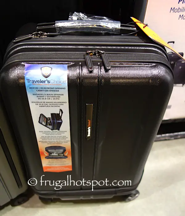 Traveler's Choice 20" Front Opening Carry-On Spinner Costco | Frugal Hotspot