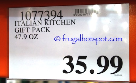 Italian Kitchen Gift Pack Costco Price | Frugal Hotspot