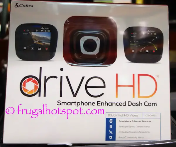 Cobra Drive HD Smartphone Enhanced Dash Cam Costco | Frugal Hotspot