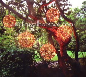 Costco Sale: Inside Outside Garden Lighted Spheres 2-Pk $39.99