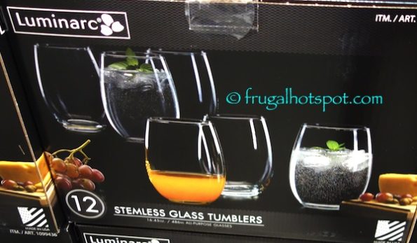 Luminarc Stemless Glass Tumblers 12-Piece Costco