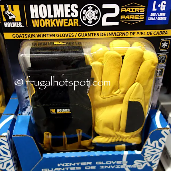 Mike Holmes Workwear Goatskin Winter Gloves 2-Pairs Costco | Frugal Hotspot