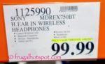 Sony h.ear in Wireless Headphones (MDRZX750BT) Costco Price