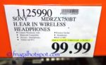 Sony h.ear in Wireless Headphones (MDRZX750BT) Costco Price