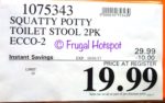 Costco Sale Price: Squatty Potty Toilet Stool ECCO 2-Pack