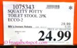 Costco Sale Price: Squatty Potty Toilet Stool ECCO 2-Pack