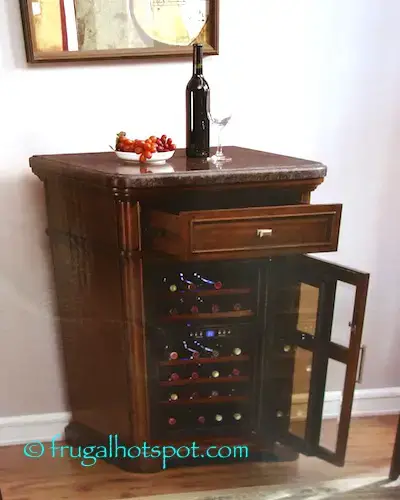 Costco Tresanti 24 Bottle Wine Cooler, Wine Cooler Cabinet With Granite Top