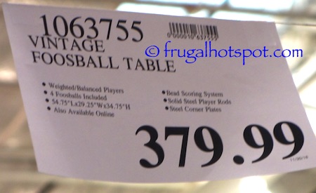 Vintage Foosball Table Costco Price | frugal Hotspot