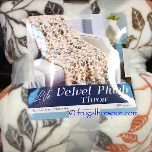 Life Comfort Velvet Plush Throw Costco | Frugal Hotspot