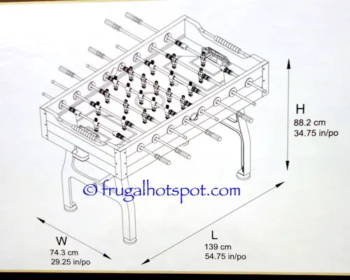 Vintage Foosball Table Dimensions | Costco | frugal Hotspot