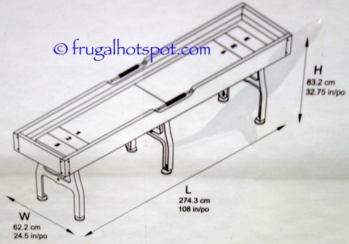 Vintage Shuffleboard Table Costco | Frugal Hotspot