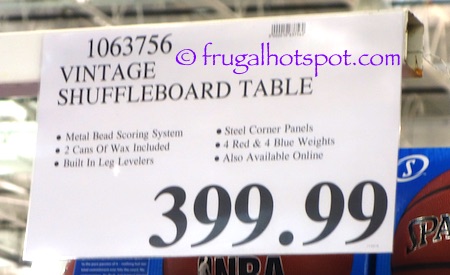 Vintage Shuffleboard Table Costco Price | Frugal Hotspot