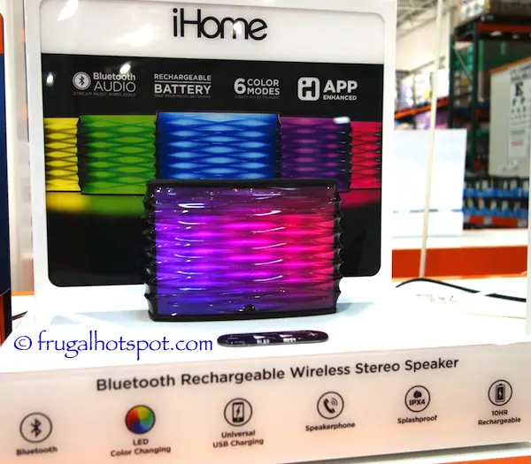 iHome IBT90 Color Changing Speaker Costco | Frugal Hotspot