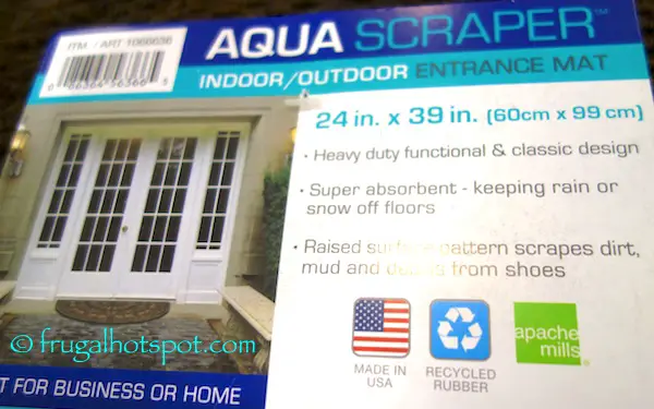 Apache Mills Aqua Scraper Indoor/Outdoor Entrance Mat at Costco
