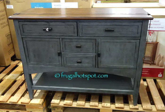 Bayside Furnishings Blue-Gray Accent Cabinet | Costco